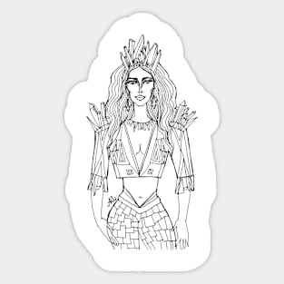 Ice Queen Woman Sticker